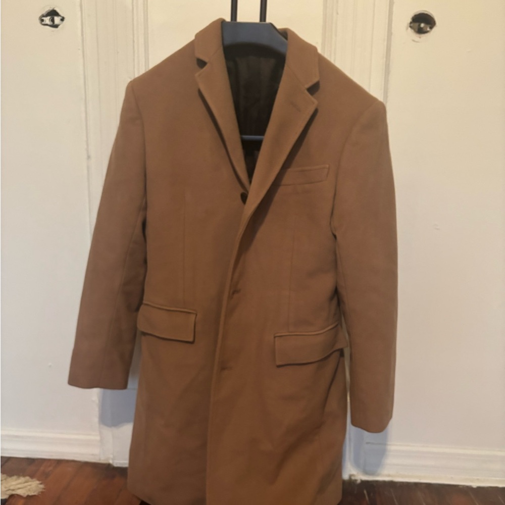 J. Crew Camel Wool & Cashmere Overcoat Topcoat